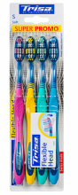 ꕤ Flexible Head Quattro soft 靈動牙刷4支裝(軟毛)