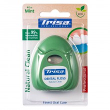 Trisa Natural Clean 牙線，生態產品，塗有植物蠟，40m (原價$34,優惠價$31)
