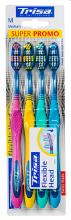 ꕤ Flexible Head Medium Quattro 靈動牙刷4支裝(中毛)